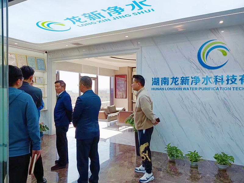 長沙經開區領導張湘鴻一行蒞臨龍新指導工作